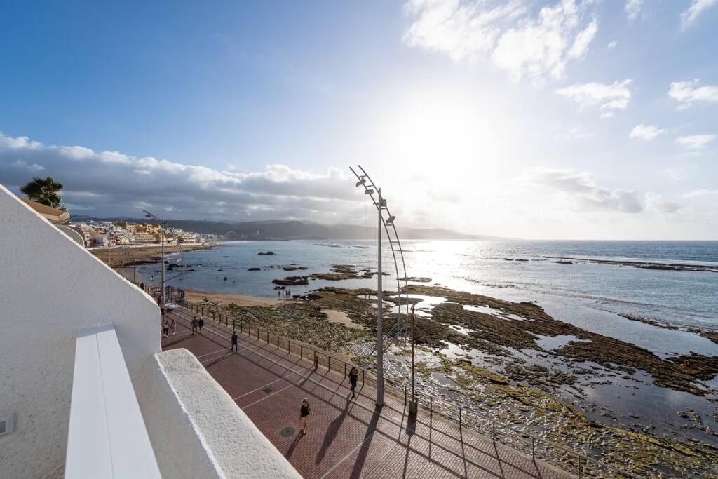 Ferienwohnung Beachfront Apt With Open Terrace In Las Canteras Las Palmas / Gran Canaria Exterior foto