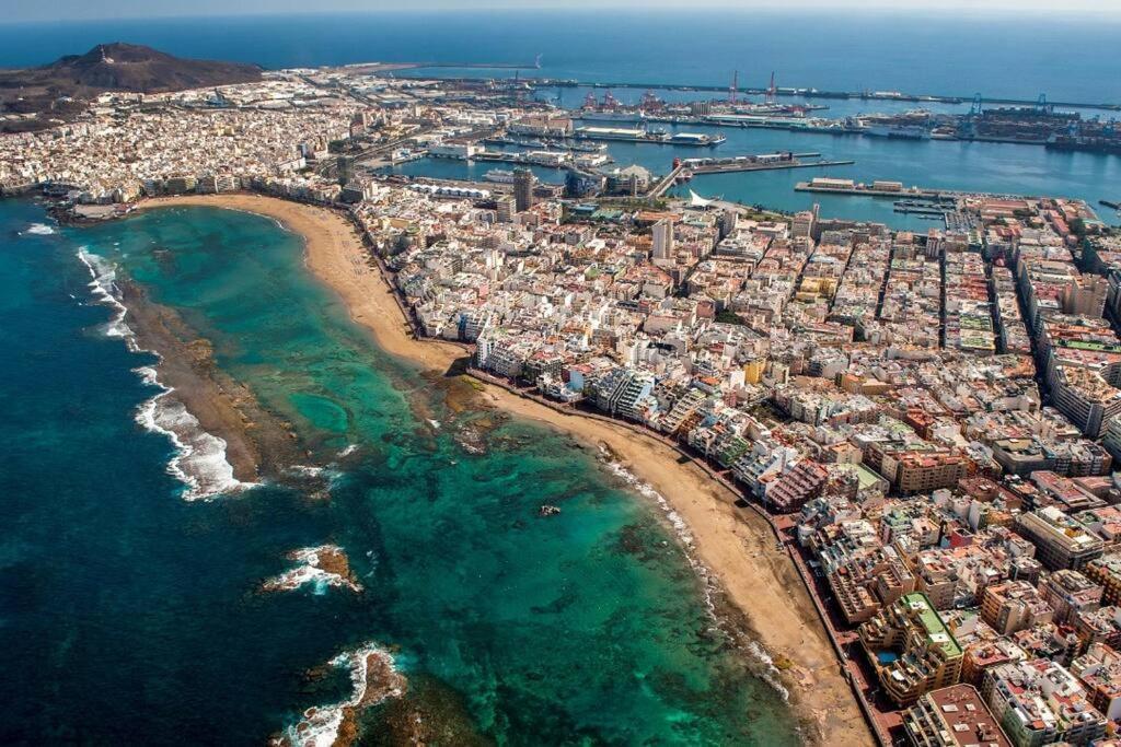 Ferienwohnung Beachfront Apt With Open Terrace In Las Canteras Las Palmas / Gran Canaria Exterior foto