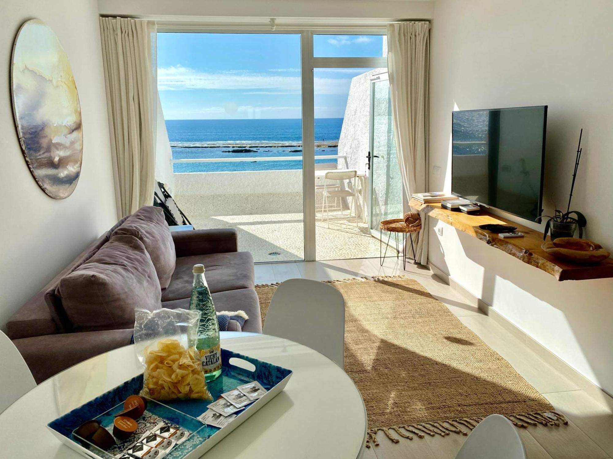 Ferienwohnung Beachfront Apt With Open Terrace In Las Canteras Las Palmas / Gran Canaria Exterior foto